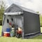 Impact Canopy 7 FT x 12 FT  Storage Shed, Steel Pipe 37.5mm, Polyethene Cover, Grey 070018151 - alternate 3